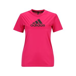 ADIDAS SPORTSWEAR Funkčné tričko 'Primeblue Designed 2 Move Logo'  ružová / čierna