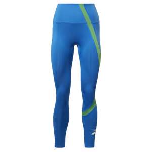 Reebok Športové nohavice 'Vector'  modrá / kiwi / biela