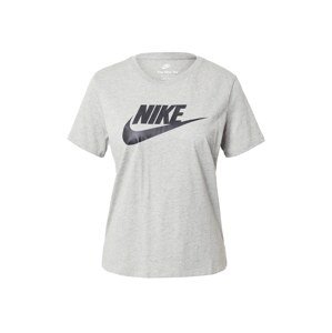 Nike Sportswear Funkčné tričko 'Essential'  sivá melírovaná / čierna