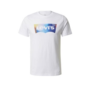 LEVI'S ® Tričko 'Graphic Crewneck Tee'  modrá / svetlomodrá / žltá / svetlosivá