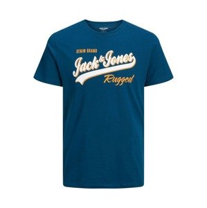 Jack & Jones Plus Tričko  modrá / žltá / biela