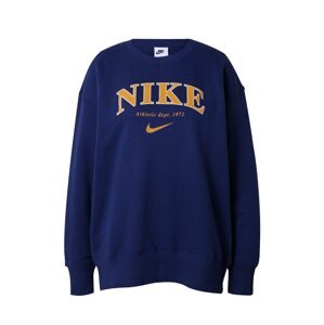 Nike Sportswear Mikina  námornícka modrá / svetlooranžová / biela