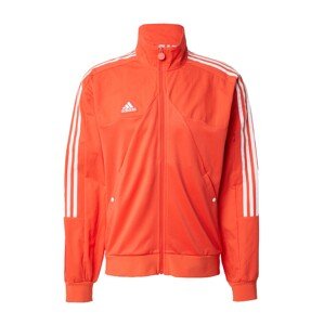 ADIDAS SPORTSWEAR Športová bunda 'Tiro'  oranžovo červená / biela