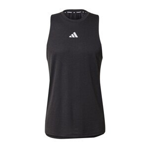 ADIDAS PERFORMANCE Funkčné tričko 'Hiit Workout 3-Stripes'  čierna / biela
