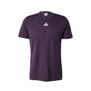 ADIDAS PERFORMANCE Funkčné tričko 'D4T Hiit Workout Heat.Rdy'  svetlosivá / tmavofialová