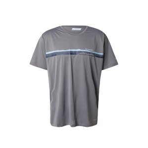 COLUMBIA Funkčné tričko  námornícka modrá / svetlomodrá / sivá