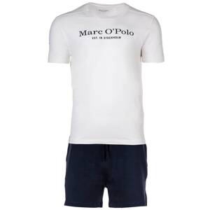 Marc O'Polo Krátke pyžamo  námornícka modrá / biela