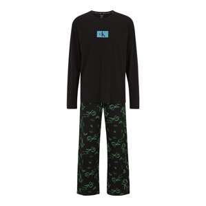 Calvin Klein Underwear Dlhé pyžamo  modrá / zelená / čierna