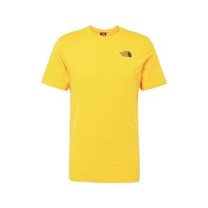 THE NORTH FACE Funkčné tričko 'Red Box'  zlatá žltá / čierna
