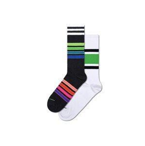 Happy Socks Ponožky  modrá / oranžová / čierna / biela