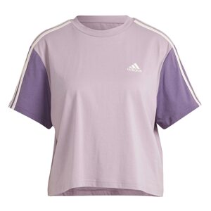 ADIDAS SPORTSWEAR Funkčné tričko 'Essentials'  orgovánová / levanduľová / biela