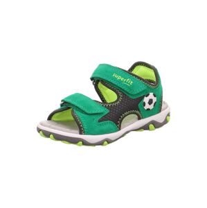 SUPERFIT Otvorená obuv 'MIKE 3.0'  citrónová / zelená / čierna melírovaná / biela