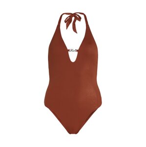 Karl Lagerfeld Jednodielne plavky  hrdzavo červená