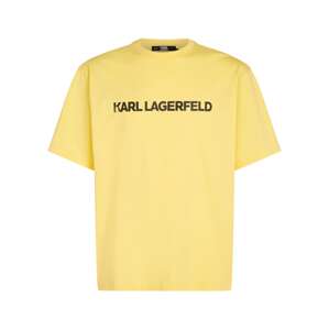 Karl Lagerfeld Tričko  citrónová / čierna