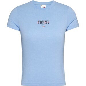 Tommy Jeans Curve Tričko 'Essential'  námornícka modrá / svetlomodrá / ružová / červená