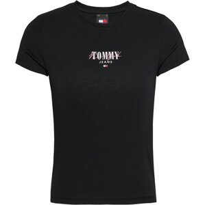 Tommy Jeans Curve Tričko 'Essential'  námornícka modrá / ružová / čierna / biela