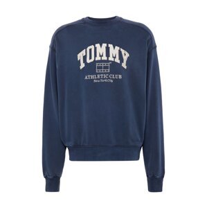 Tommy Jeans Mikina 'Varsity'  námornícka modrá / biela