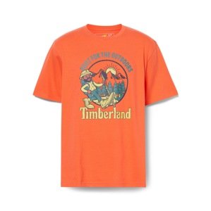 TIMBERLAND Tričko 'Hike Out'  modrá / žltá / oranžová / čierna