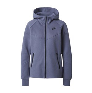 Nike Sportswear Prechodná bunda 'TECH FLEECE'  modrofialová / čierna