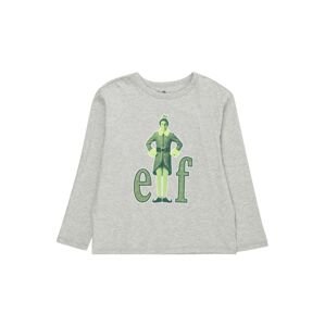 GAP Tričko 'ELF'  sivá melírovaná / zelená / svetlozelená / tmavozelená