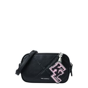 Karl Lagerfeld Taška cez rameno 'Ikonik 2.0'  ružová / čierna / biela