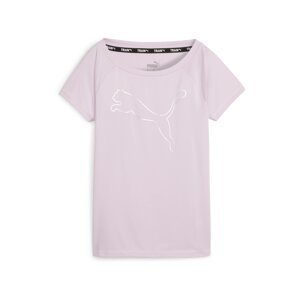 PUMA Funkčné tričko  pastelovo fialová / čierna / biela