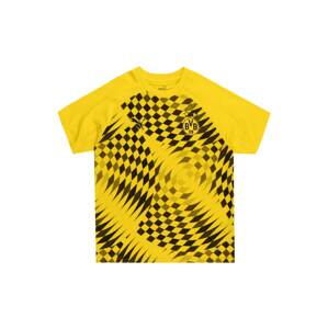 PUMA Funkčné tričko 'Borussia Dortmund Prematch'  tmavohnedá / žltá / čierna