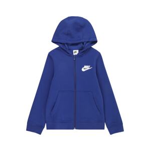 Nike Sportswear Tepláková bunda  enciánová / nebesky modrá / čierna / biela