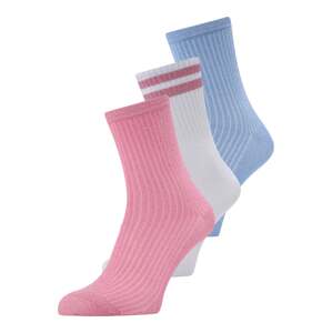 ONLY Ponožky  modrá denim / svetloružová / šedobiela
