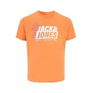 Jack & Jones Plus Tričko  oranžová / biela