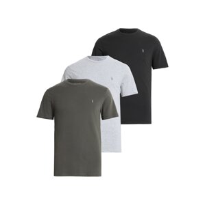 AllSaints Tričko 'BRACE'  tmavosivá / sivá melírovaná / čierna
