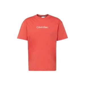 Calvin Klein Tričko 'HERO'  svetločervená / biela
