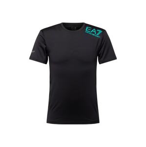 EA7 Emporio Armani Funkčné tričko  vodová / čierna