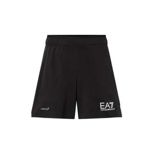 EA7 Emporio Armani Športové nohavice  čierna / šedobiela