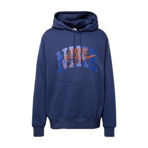Nike Sportswear Mikina  modrá / námornícka modrá / oranžová