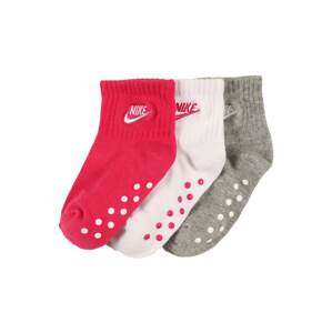 Nike Sportswear Ponožky 'NHN CORE FUTURA '  sivá / ružová / biela