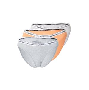 Calvin Klein Nohavičky  sivá melírovaná / oranžová / čierna / biela