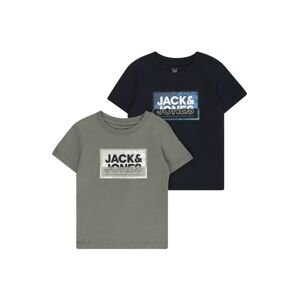 Jack & Jones Junior Tričko 'LOGAN'  námornícka modrá / olivová / čierna / biela
