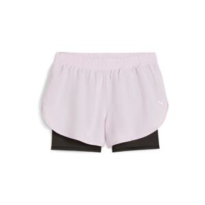 PUMA Športové nohavice  pastelovo ružová / čierna / strieborná
