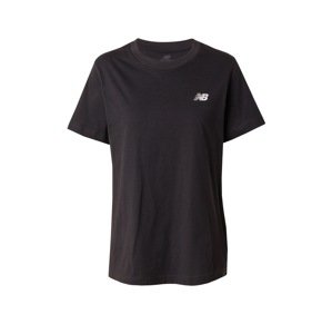 new balance Funkčné tričko 'Essentials'  čierna / biela