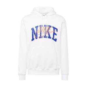 Nike Sportswear Mikina 'CLUB'  modrá / oranžová / biela