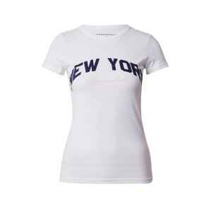 AÉROPOSTALE Tričko 'NEW YORK'  námornícka modrá / ružová / biela