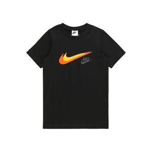 Nike Sportswear Tričko  žltá / striebornosivá / oranžová / čierna