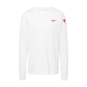 Nike Sportswear Tričko 'HEART AND SOLE'  červená / biela