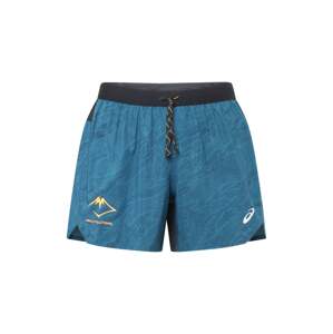 ASICS Športové nohavice 'FUJITRAIL'  námornícka modrá / kráľovská modrá / tmavožltá / biela
