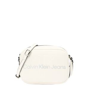 Calvin Klein Jeans Taška cez rameno  sivá / čierna / prírodná biela