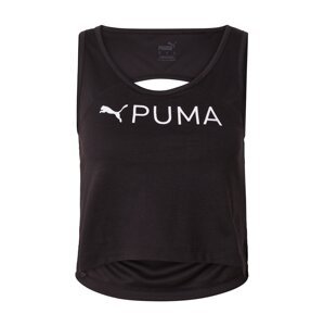 PUMA Funkčné tričko 'SKIMMER'  čierna / biela