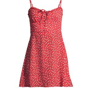 AÉROPOSTALE Letné šaty  tmavozelená / jasne červená / biela