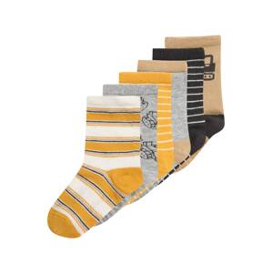Carter's Ponožky  hnedá / sivá / oranžová / čierna / biela