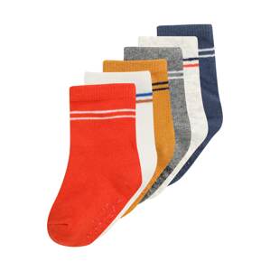 Carter's Ponožky  zafírová / sivá / oranžová / homárová / biela